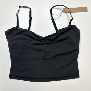 Skims Fits Everybody Cropped Cami Onyx Black XS TP-CAM-4109 “Measurements”